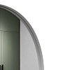 Овальное зеркало в белой металлической раме GLEAM M 136 см