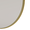 Круглое зеркало в золотой металлической раме RADIANTE M D80 см
