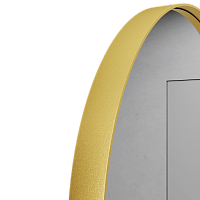 Овальное зеркало в золотой металлической раме GLEAM S 81 см