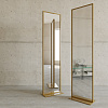 Двустороннее напольное зеркало в золотой металлической раме STRIDE-2 185 см
