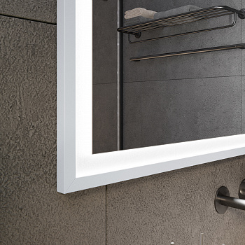 Зеркало с подсветкой в серебристой раме Silver Aluminium Зеркало с подсветкой в серебристой раме Silver Aluminium